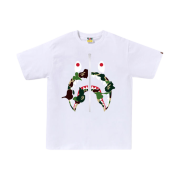 BAPE ABC Camo Rebuild Shark T-Shirt White