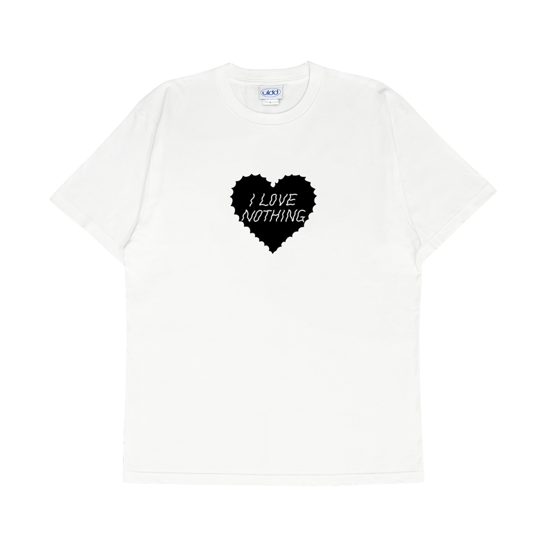 얼렁뚱땅 상점 x 큐새 아이 러브 낫띵 티셔츠 화이트(ULDD x Qsae I Love Nothing T-Shirt White)