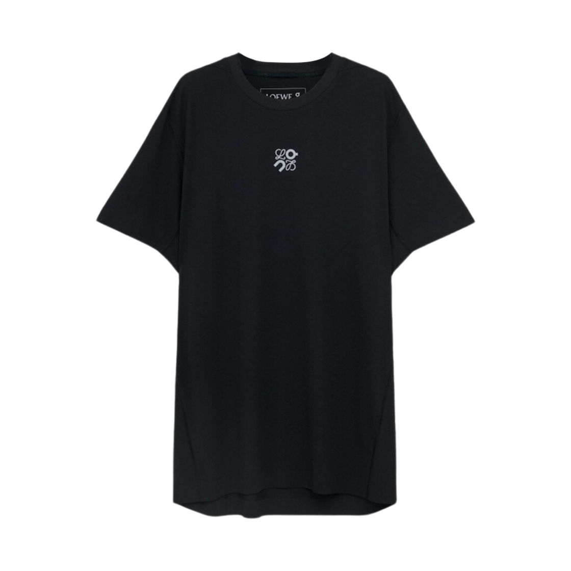 H929Y22J02-1100 Loewe x On Running Active T-Shirt in Technical Jersey Black