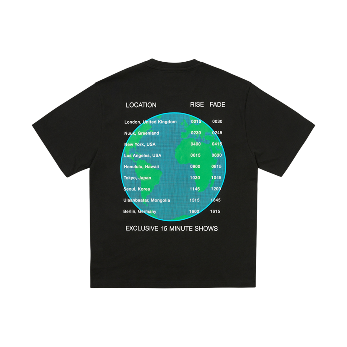 팔라스 월드 투어 티셔츠 블랙 - 25SS