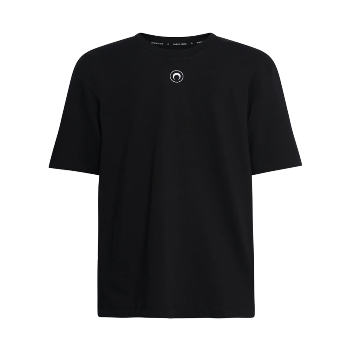 마린 세르 오가닉 코튼 플레인 티셔츠 블랙(Marine Serre Organic Cotton Plain T-Shirt Black)