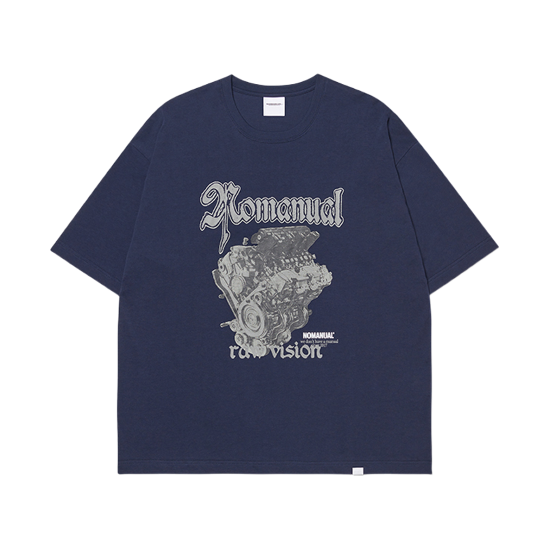 노매뉴얼 NM 엔진 티셔츠 다크 네이비