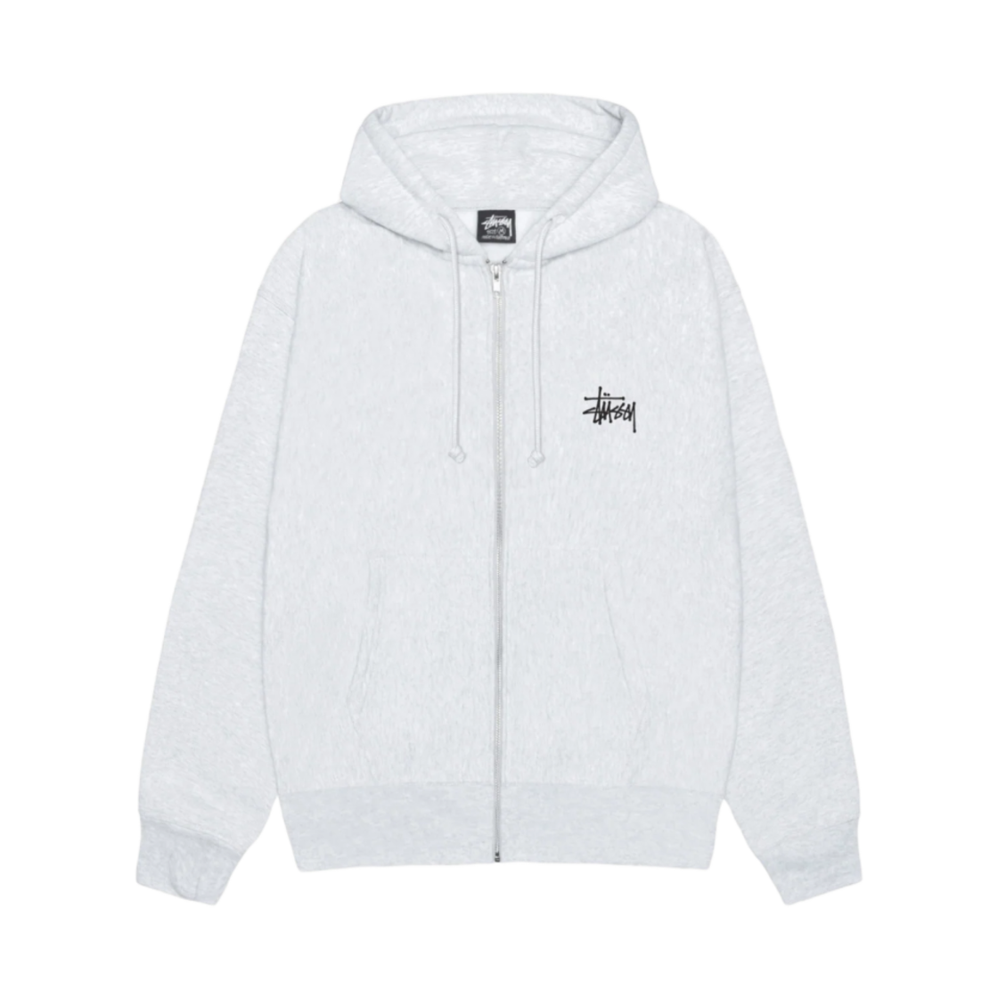 스투시 빅 앤 미티 집 후드 애쉬 헤더(Stussy Big & Meaty Zip Hoodie Ash Heather) - 2