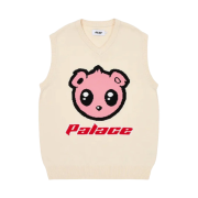 Palace Kawaii Vest Knit Soft White - 23SS