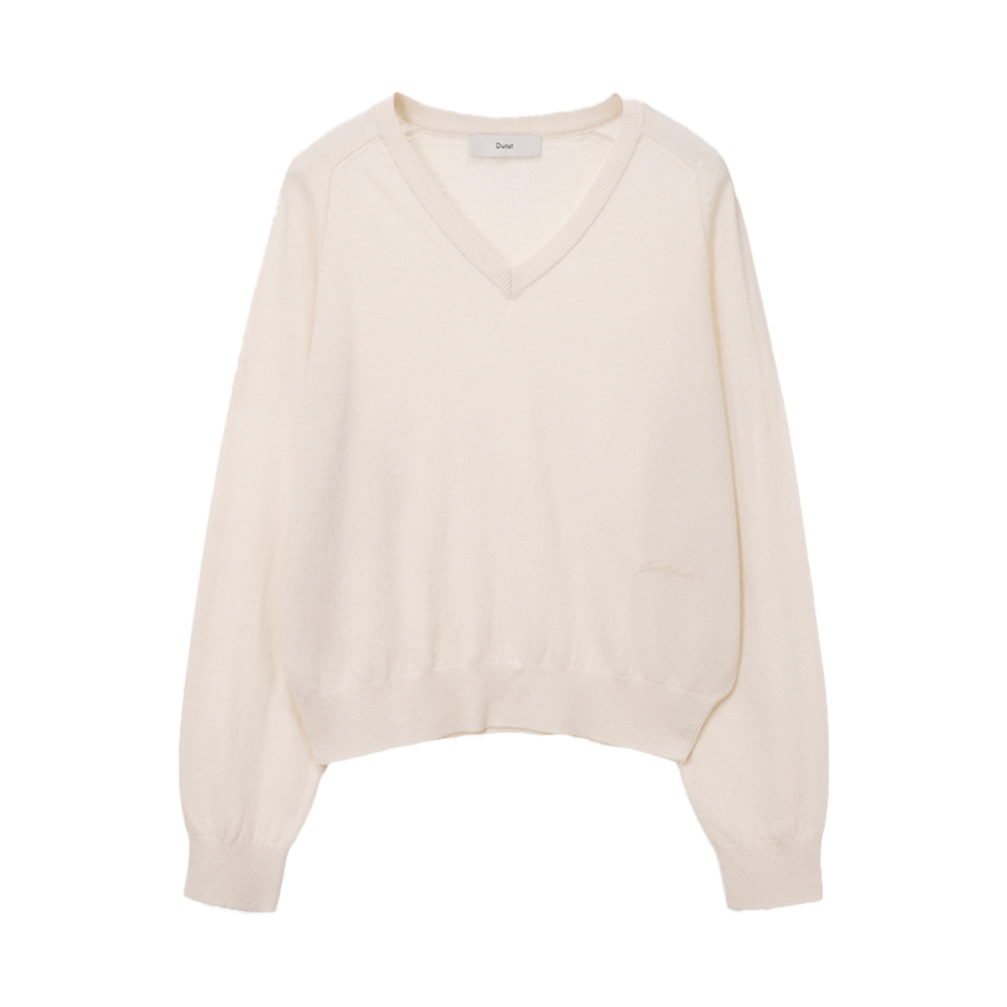 UDSW5A108IV Dunst Unisex Soft V-Neck Sweater Ivory