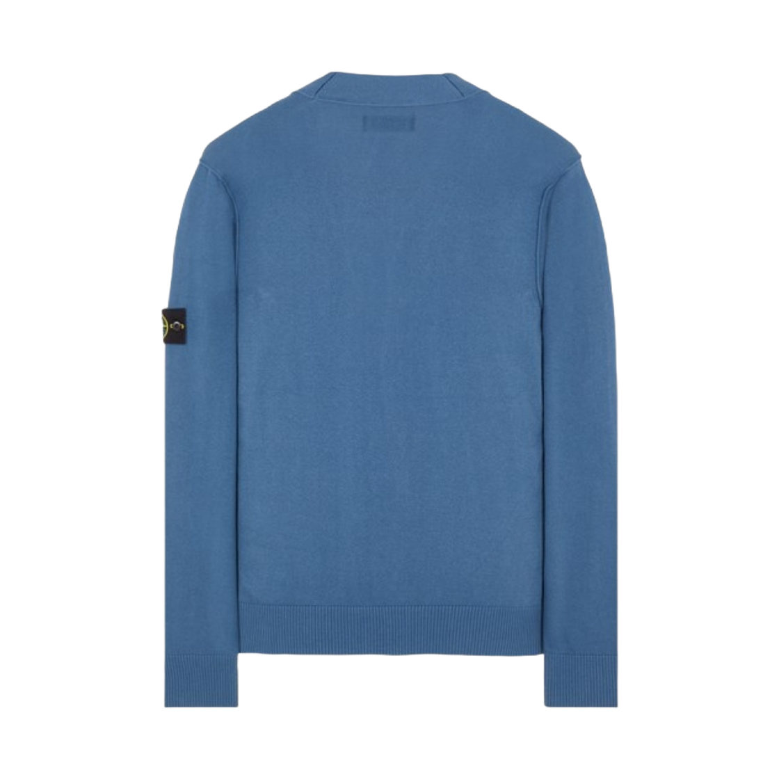 스톤 아일랜드 516B2 와펜 패치 브이넥 니트 가디건 아비오 블루 - 24SS(Stone Island 516B2 Wappen Patch V-Neck Knit Cardigan Avio Blue - 24SS) - 2