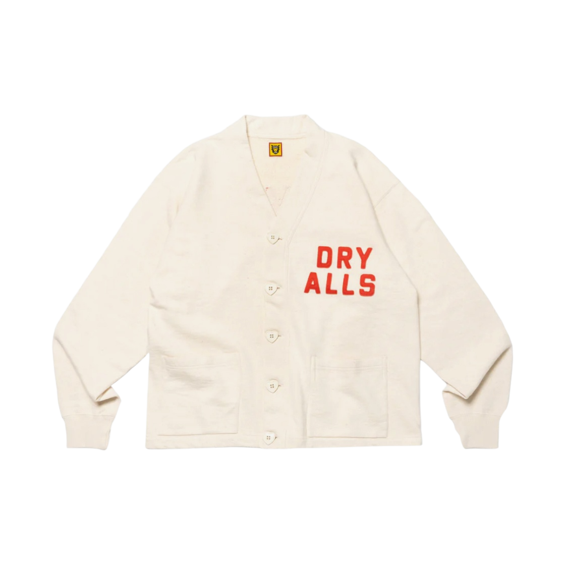 휴먼 메이드 스웨트셔츠 가디건 화이트