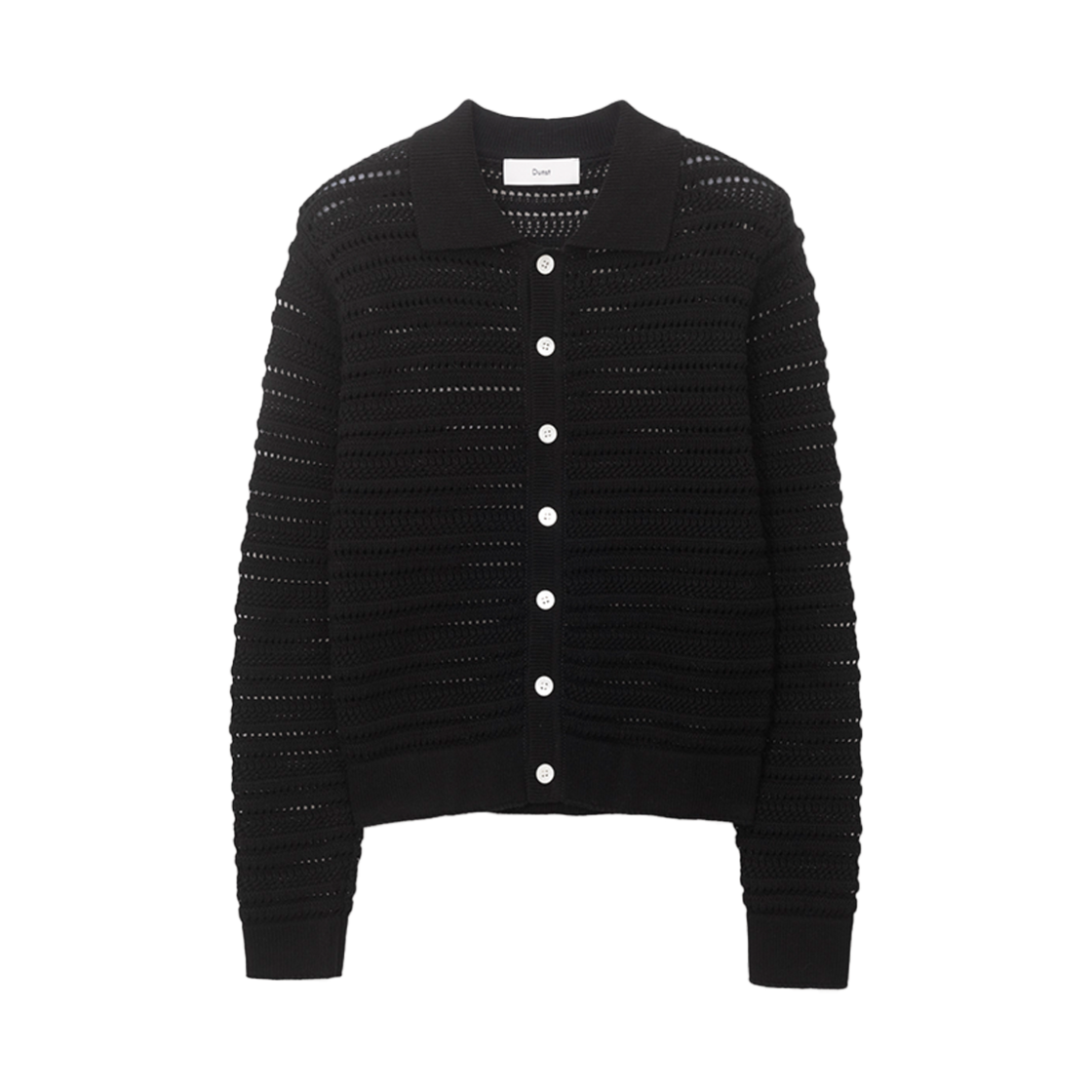던스트 유니섹스 오픈 칼라 가디건 블랙(Dunst Unisex Open Collared Cardigan Black)