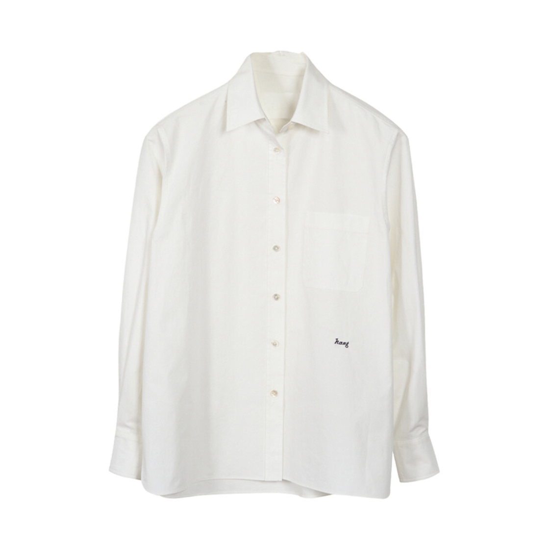 (W) 헤이그 어 클래식 셔츠 화이트((W) Haag A Classic Shirt White)