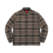 Supreme Shearling Lined Flannel Shirt Black - 22FW