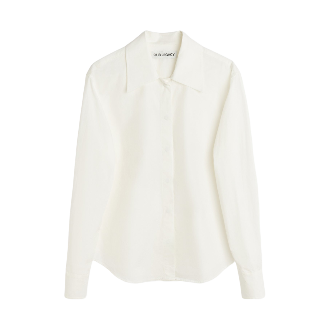 (W) 아워레가시 페이버릿 셔츠 화이트 논 아이언 크리스프 코튼((W) Our Legacy Favourite Shirt White Non-Iron Crisp Cotton)