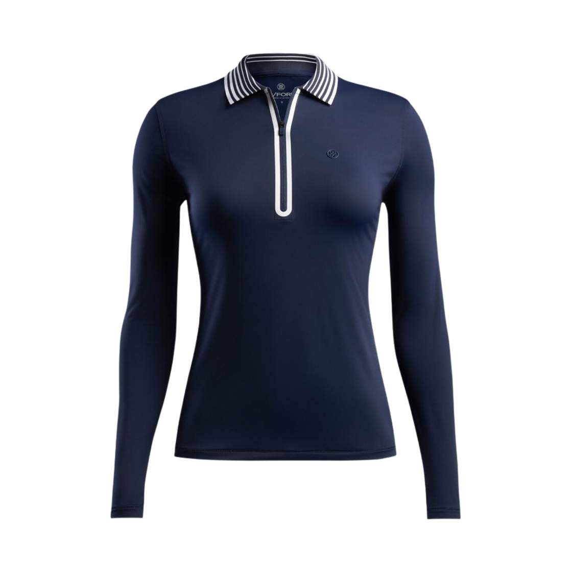 (W) 지포어 페더웨이트 집 폴로 트와일라잇((W) G/Fore Featherweight Zip Polo Twilight) - 1