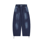 Bad Blood Billie Washed Denim Sweat Pants Blue