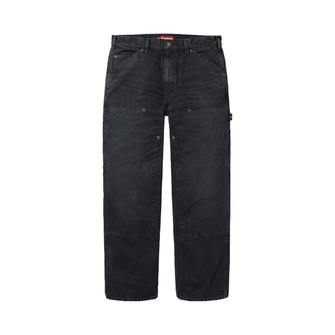 슈프림 원 더블 니 페인터 팬츠 블랙 - 25SS