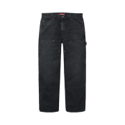 Supreme Worn Double Knee Painter Pants Black - 25SS