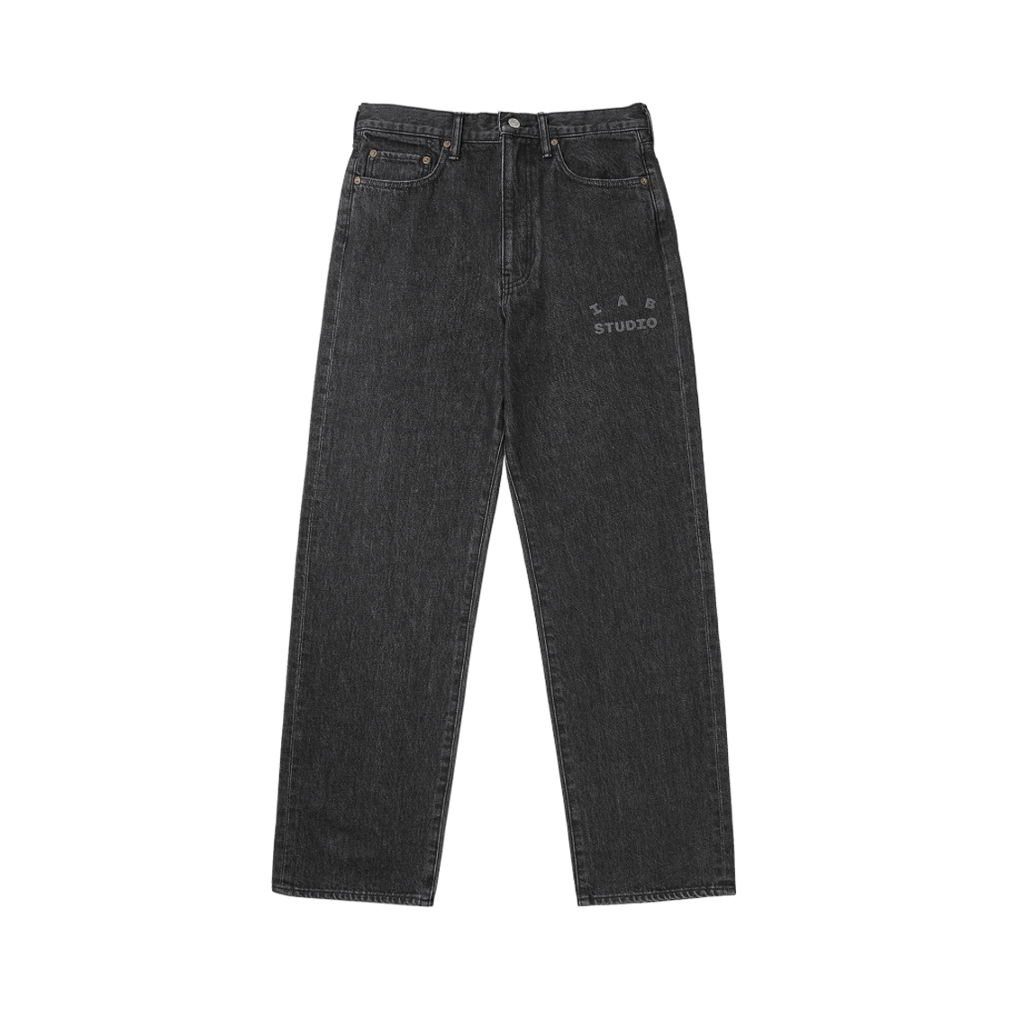 아이앱 스튜디오 재패니즈 워시드 데님 팬츠 블랙(IAB Studio Japanese Washed Denim Pants Black)