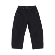 HYII Barrel Fit Wide Jeans Black
