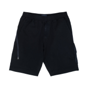 Stone Island 650F3 Ghost Piece Fleece Bermuda Shorts Navy Blue - 20SS