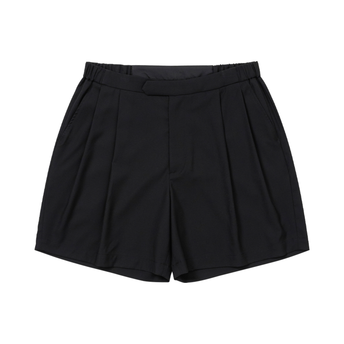 AJ252PT004BK AJOBYAJO Wool Blend Shorts Black