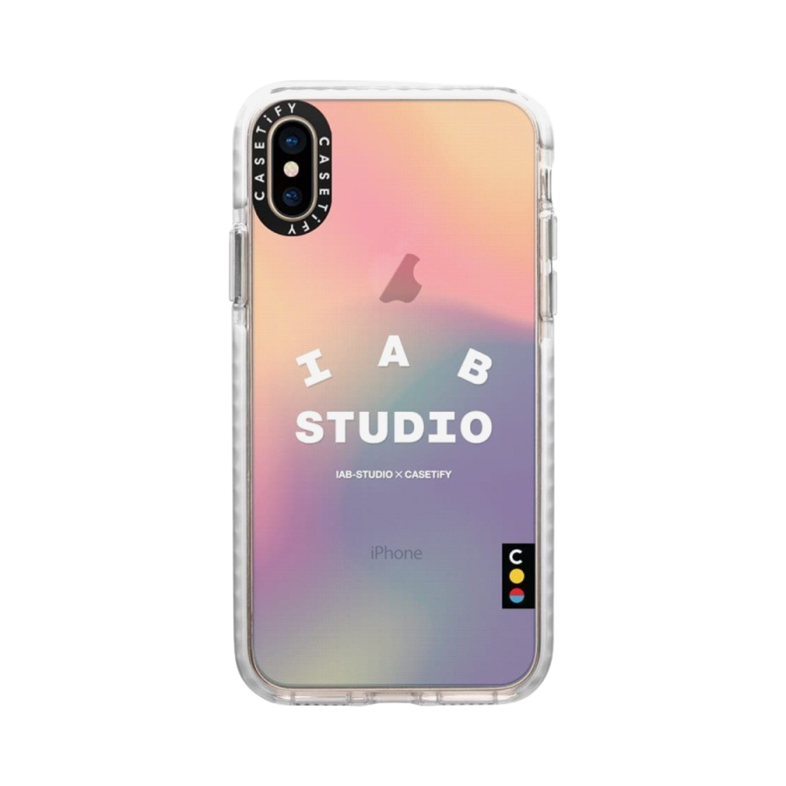케이스티파이 x 아이앱 스튜디오 아이폰 로고 케이스 시어 무지개(Casetify x IAB Studio iPhone Logo Case Sheer Irdescent) - 3
