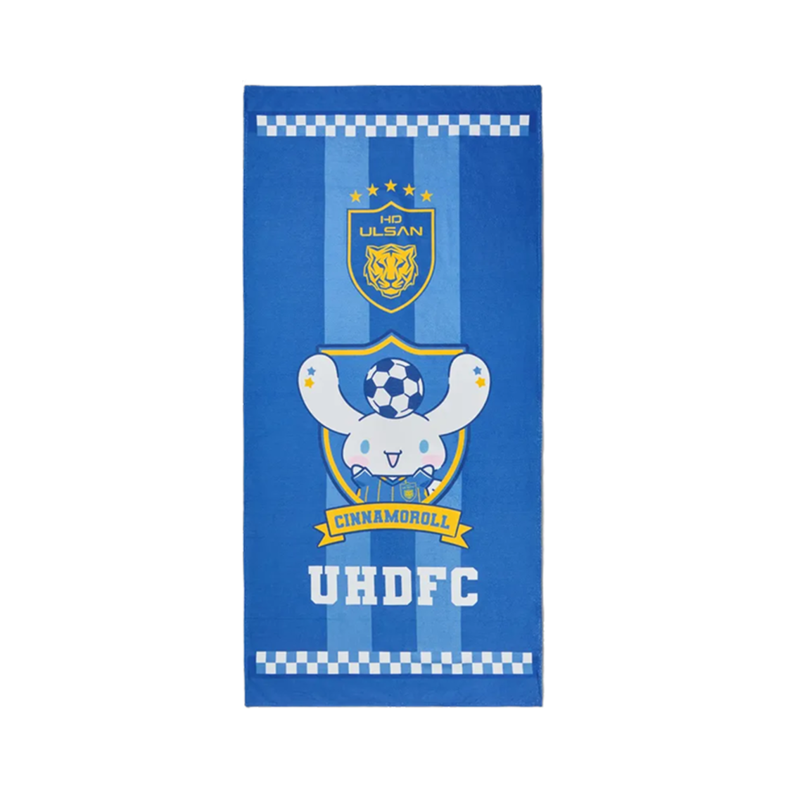 K 리그 x 산리오 캐릭터즈 2025 비치 타월 시나모롤 울산 HD FC 블루(K League x Sanrio Characters 2025 Beach Towel Cinnamoroll Ulsan HD FC Blue)