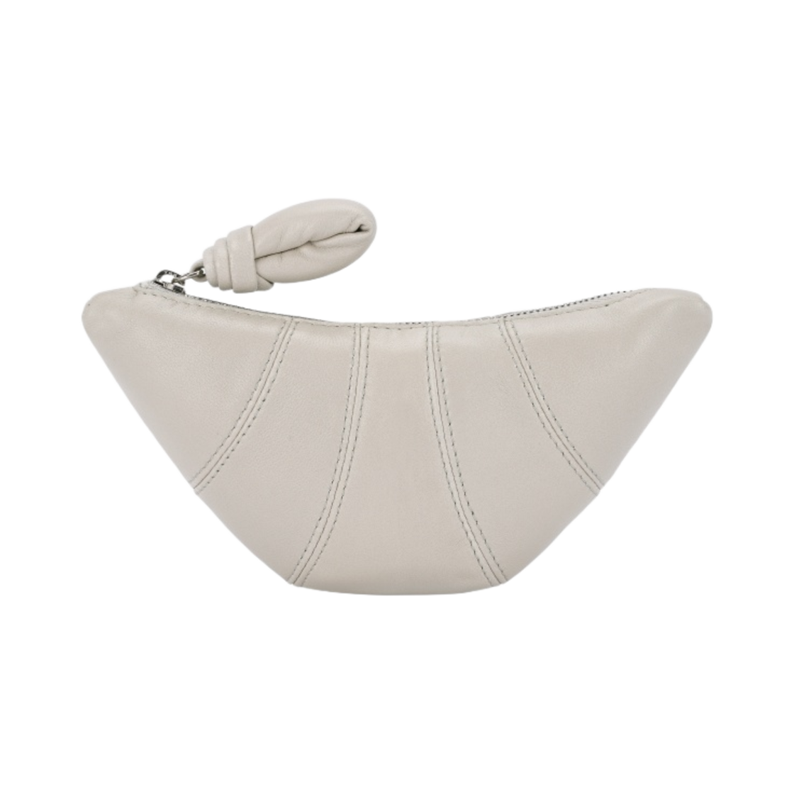 르메르 크루아상 코인 퍼스 소프트 나파 레더 라이트 펠리칸 그레이(Lemaire Croissant Coin Purse Soft Nappa Leather Light Pelican Grey) - 1