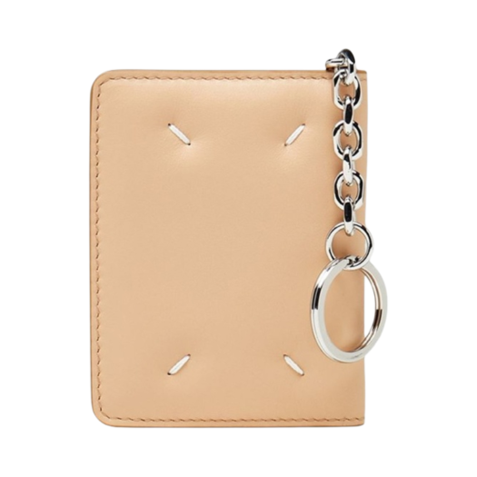 Maison Margiela Keyring Calfskin Wallet Nude
