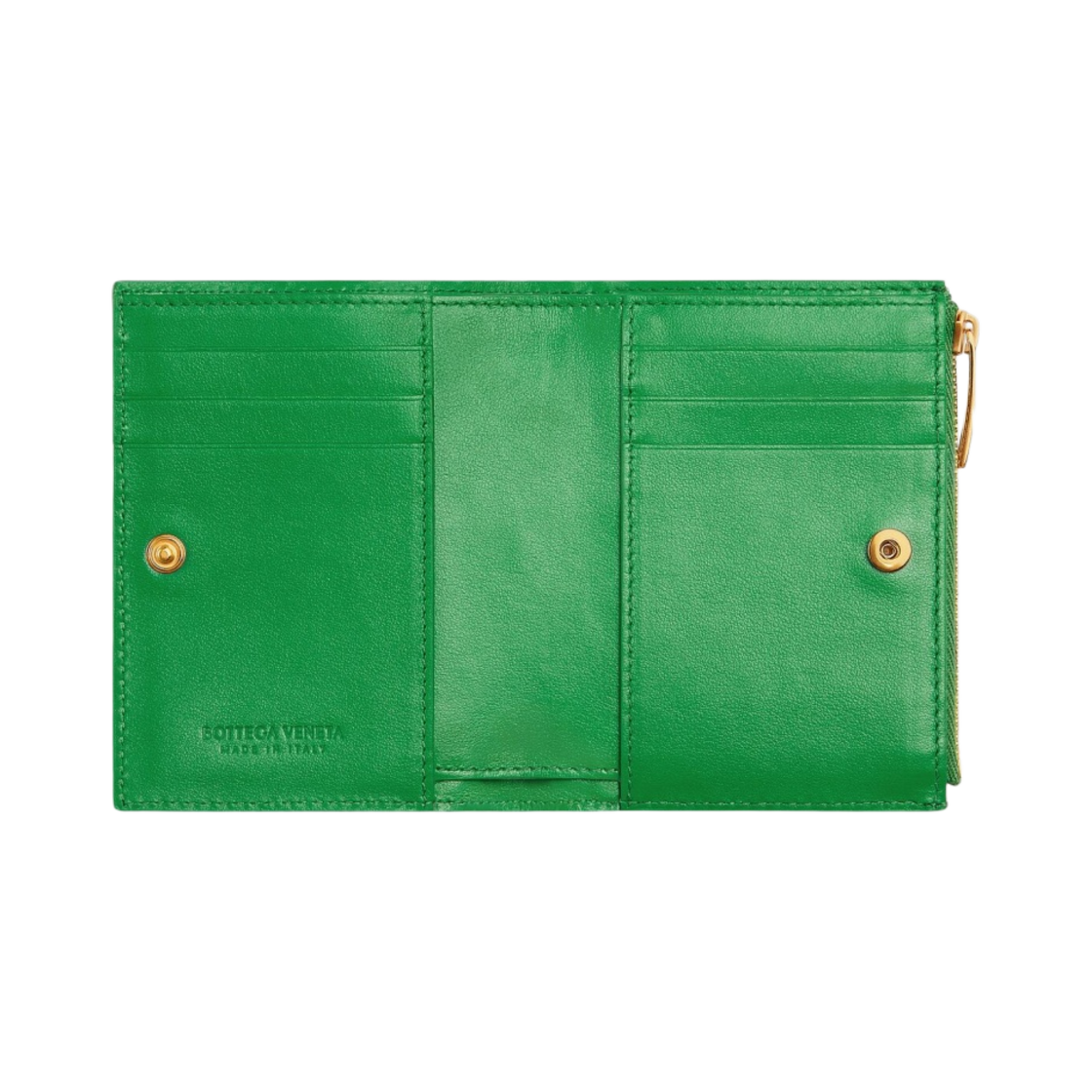 보테가 베네타 스몰 폴더형 지퍼 지갑 패러킷(Bottega Veneta Small Bi-Fold Zip Wallet Parakeet) - 2