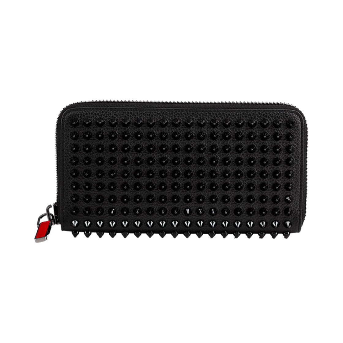 1165044CM53 Christian Louboutin Panettone Calf Leather Wallet Black