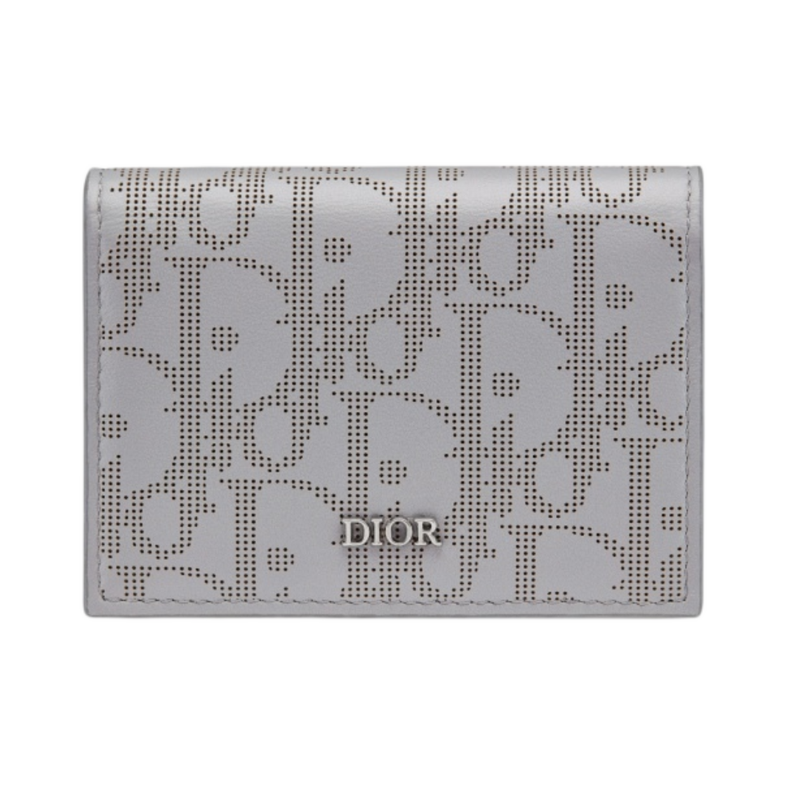 디올 비즈니스 카드 홀더 그레이 디올 오블리크 갤럭시 레더(Dior Business Card Holder Grey Dior Oblique Galaxy Leather) - 1