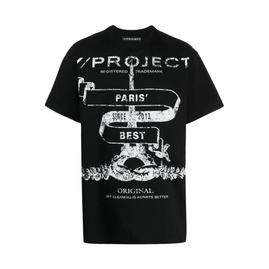 와이프로젝트 파리 베스트 티셔츠 블랙 - 23SS(Y/Project Paris Best T-Shirt Black - 23SS)