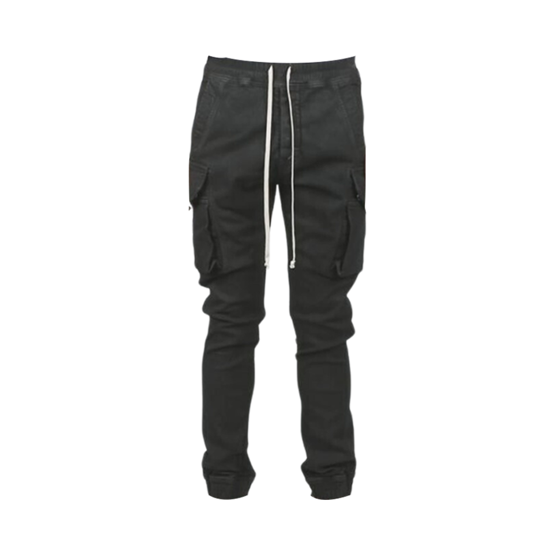 DU01C6386-SBB-09 Rick Owens Edfu Mastodon Slim Cargo Pants Black