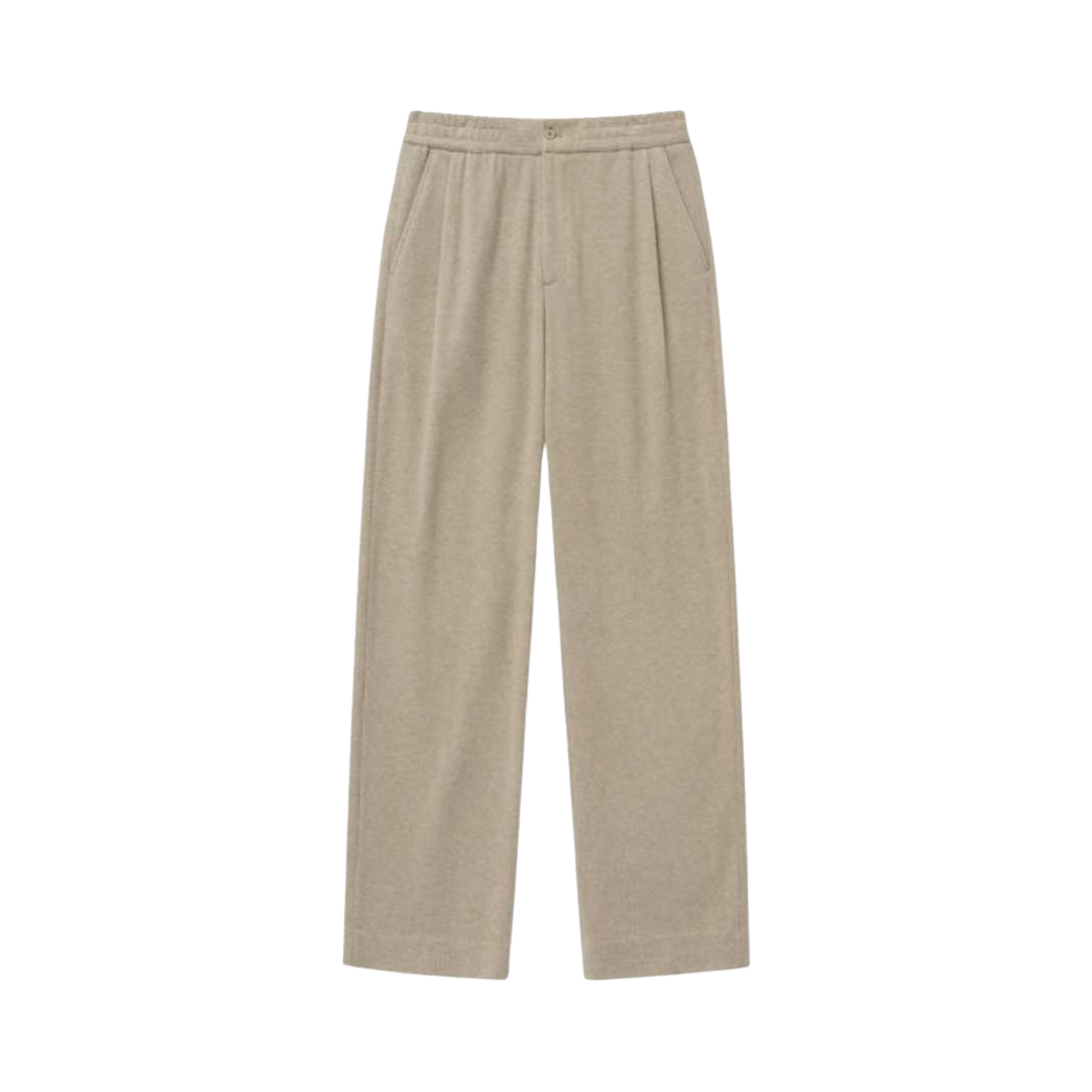 TNPA4F108I2 TNGT Wide-fit Banding Knit Pants Beige