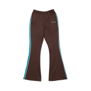 Green Butter Women Span Bootcut Logo Track Pants Brown