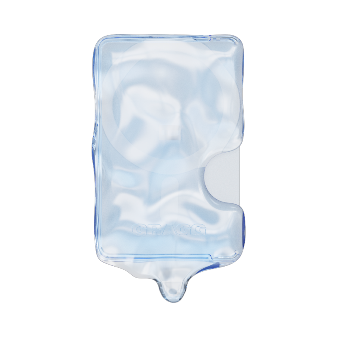 GRG2506078 Gragg Double Layers Magsafe Card Slot - Clear Blue