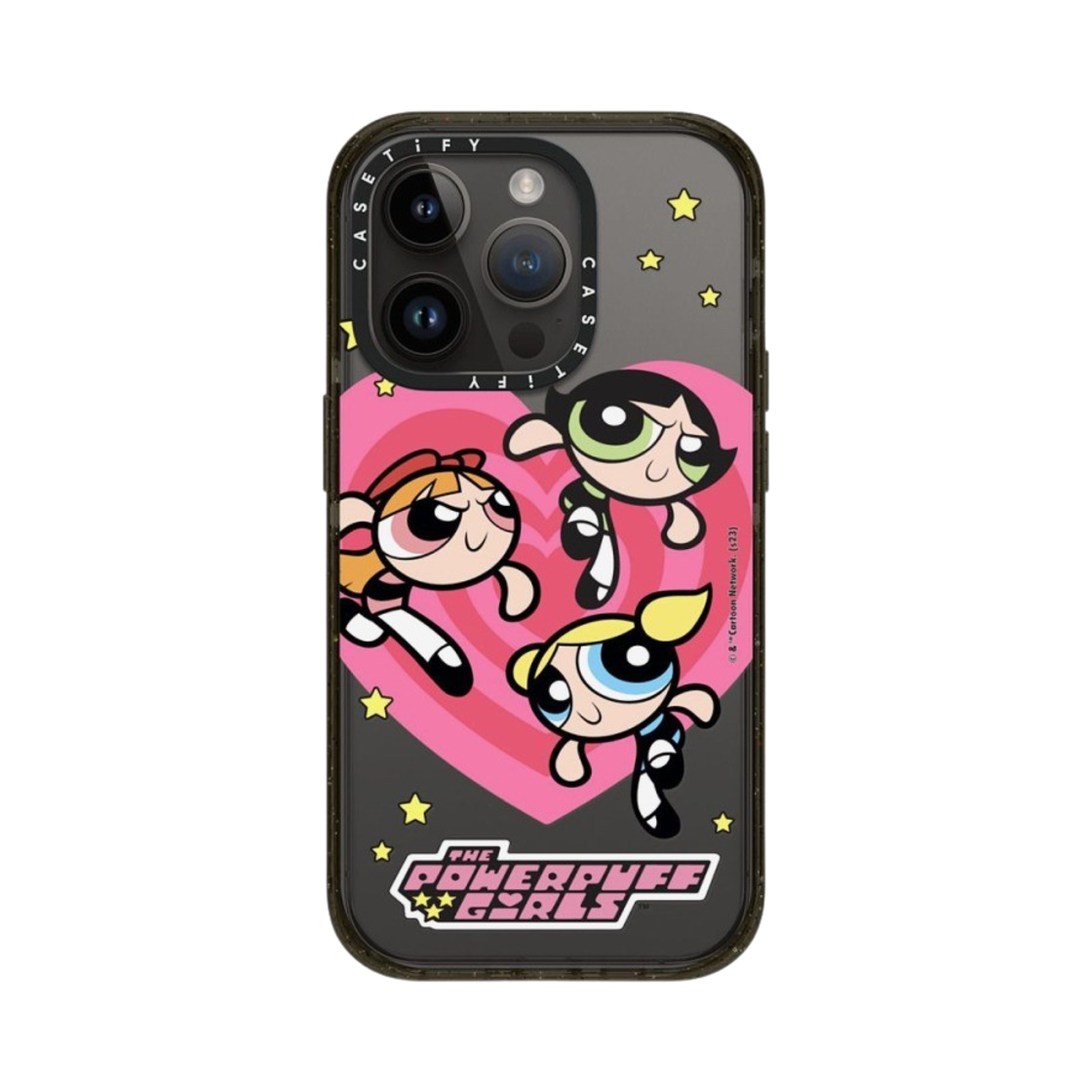 케이스티파이 x 파워퍼프걸 아이폰 하트 임팩트 케이스 클리어 블랙(Casetify x The Powerpuff Girls iPhone Heart Impact Case Clear Black) - 3