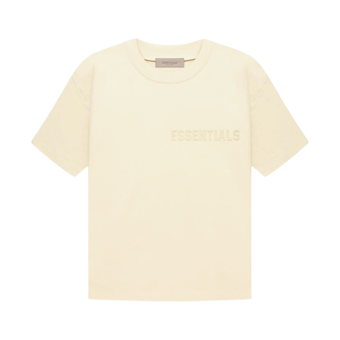 (W) 에센셜 숏슬리브 티셔츠 에그 쉘 - 22FW((W) Essentials Short Sleeve T-Shirt Egg Shell - 22FW) - 1