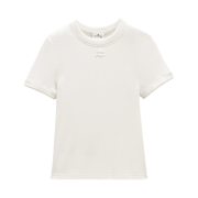 (W) Courreges Classic Rib T-Shirt White