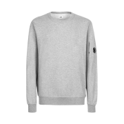 C.P. Company Light Fleece Crewneck Sweatshirt Grey Melange - 22SS