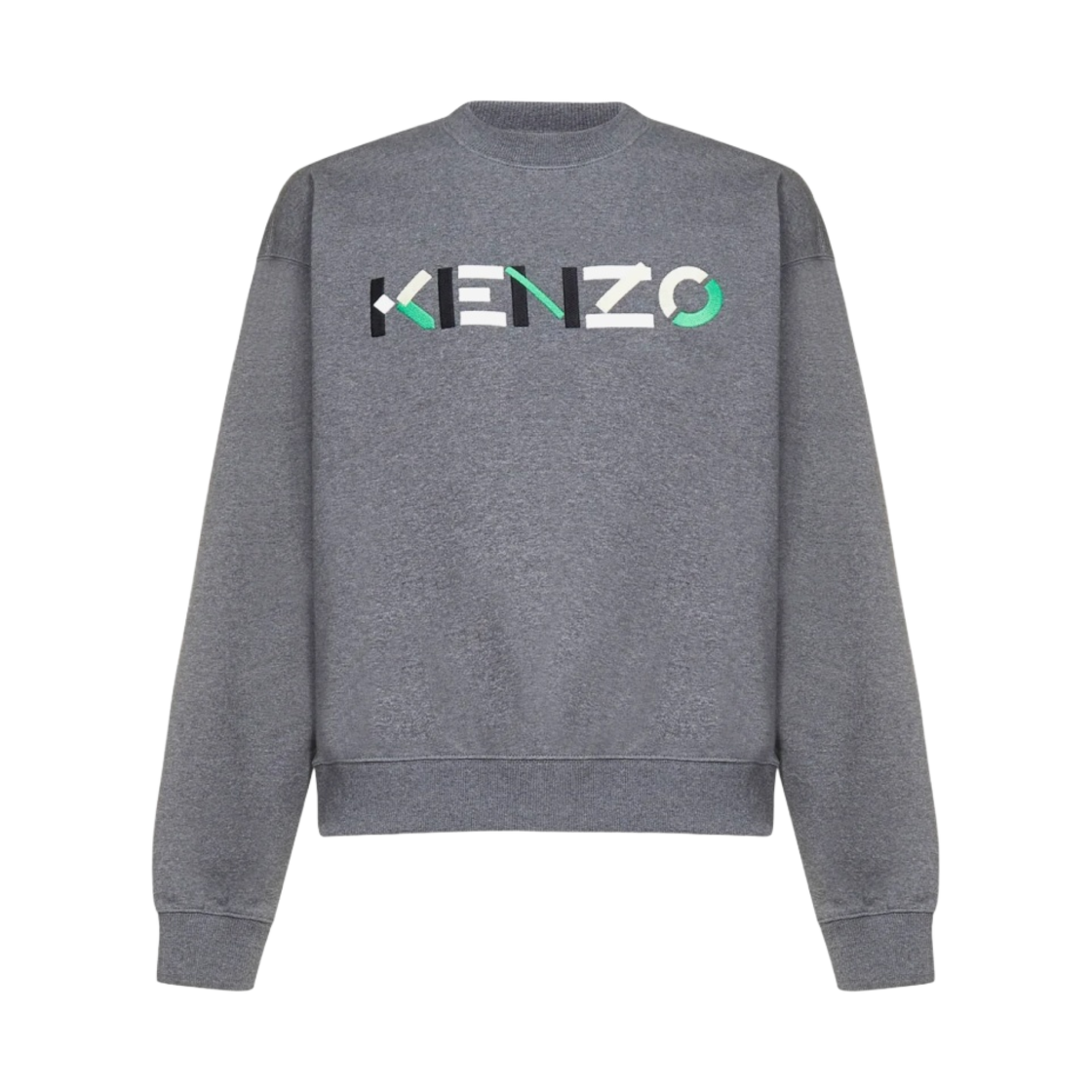 겐조 로고 자수 스웨트셔츠 미스티 그레이(Kenzo Logo Embroidered Sweatshirt Misty Grey) - 1