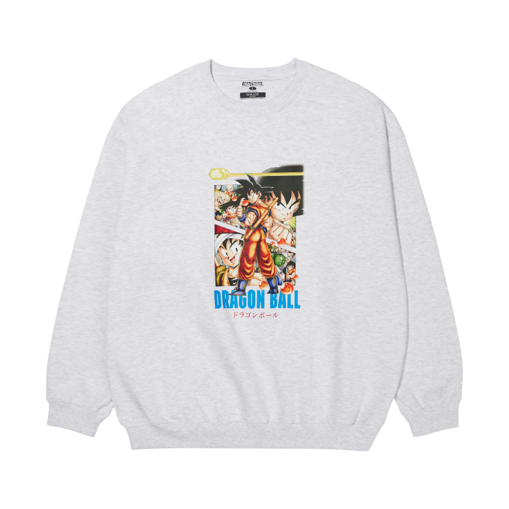 드래곤볼 그래픽 맨투맨 손오공 멜란지(DB Graphic Sweatshirt Goku Melange)