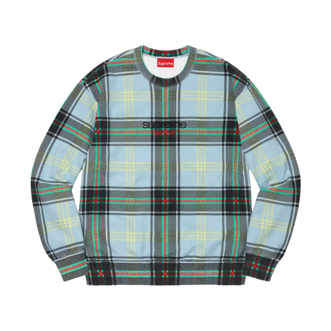 슈프림 플래드 크루넥 라이트 블루 - 21SS