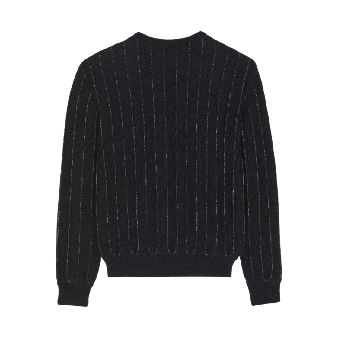 생로랑 루렉스 니트 스웨터 느와르 에 아젠트(Saint Laurent Sweater in Lurex Knit Noir Et Argent) - 2