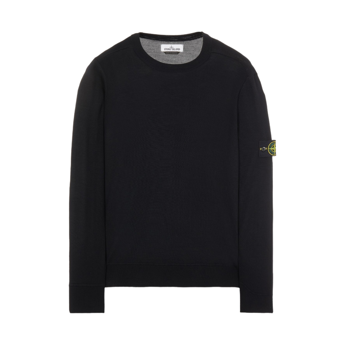 7515526C4-V0029 Stone Island 526C4 Light Wool Crewneck Knit Black - 21FW