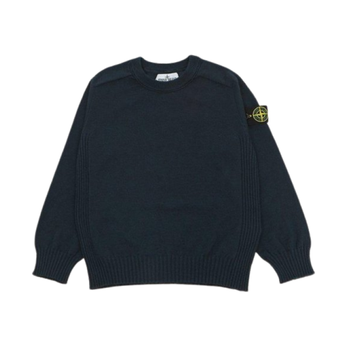 8016510B0-V0020 (Kids) Stone Island 510B0 Crewneck Knit Navy Blue - 24SS