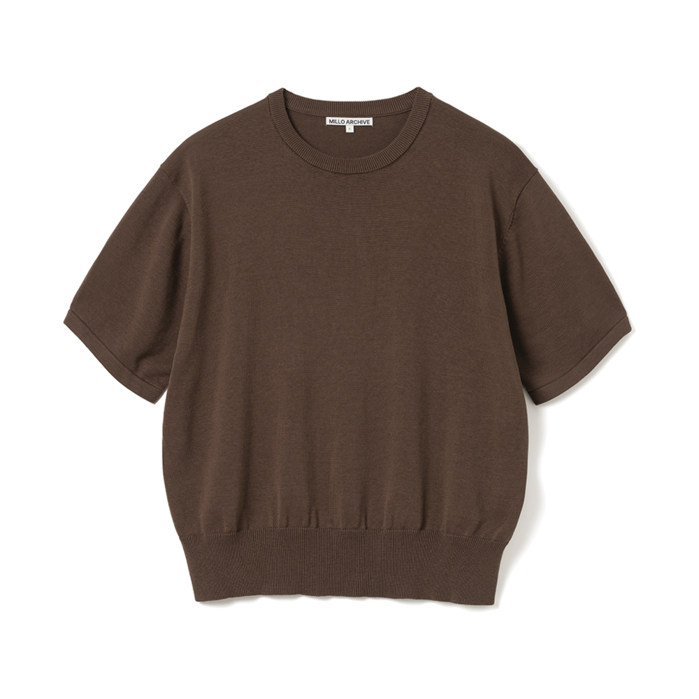 ML370BRW Millo Archive Crop Easy Knit Brown