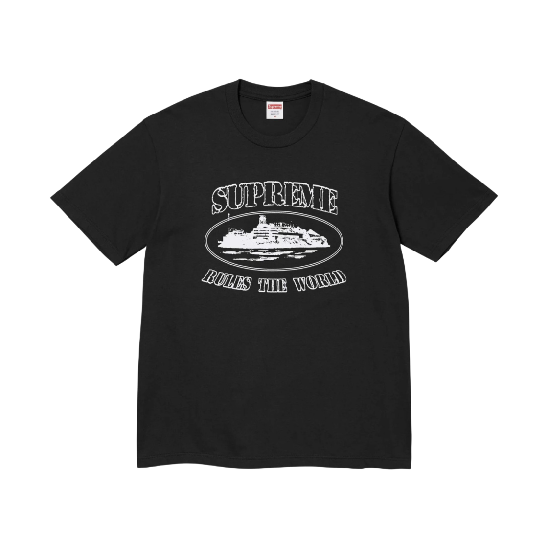 슈프림 x 코르테이즈 룰즈 더 월드 티셔츠 블랙 - 23FW(Supreme x Corteiz Rules The World T-Shirt Black - 23FW)