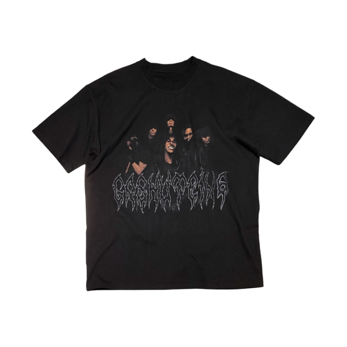언더마이카 가슈테인 6 식스 피플 그래픽 티셔츠 브리스톨 블랙 - 24SS