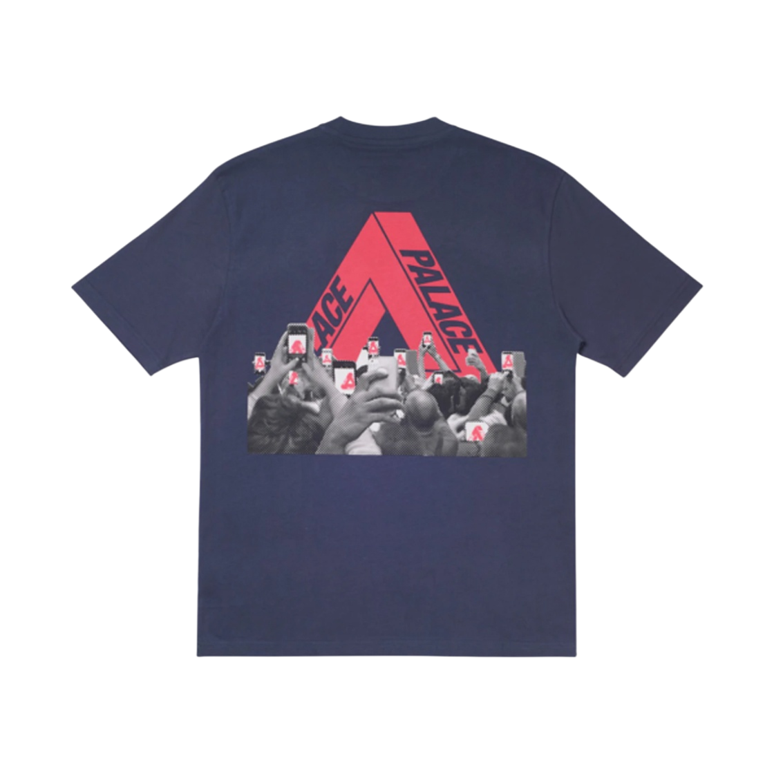 팔라스 트라이폰 티셔츠 네이비 - 20SS(Palace Tri-Phone T-Shirt Navy - 20SS) - 1