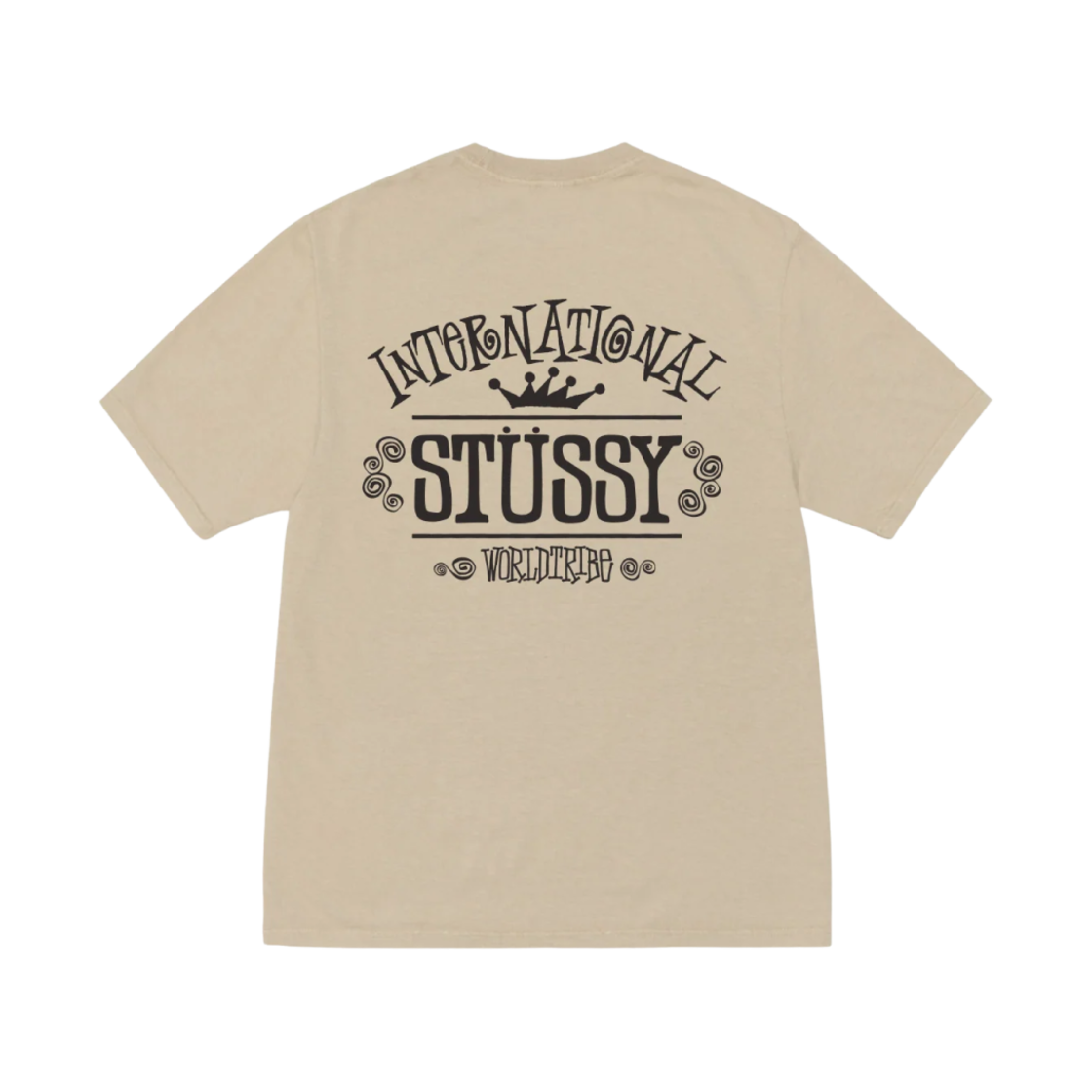 1905095 Stussy Pigment Dyed Worldwide T-Shirt Khaki